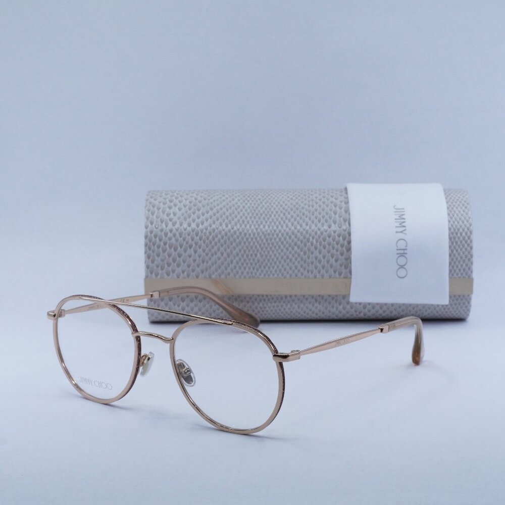Jimmy Choo JC230 0EYR 00 Round Eyeglasses - Gold Pink